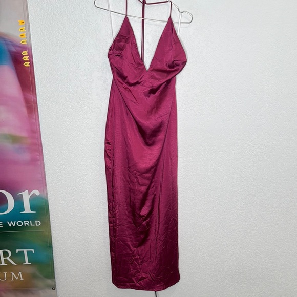 NWT MORE TO COME Regina Maxi Dress in Fuchsia Medium Revolve - Picture 2 of 15
